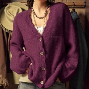 NWT Purple Cardigan Sweater